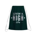 LIVIN A HIGH LIFE Drawstring bag