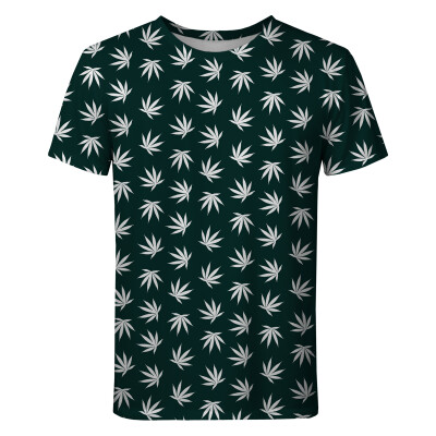 WEED PATTERN GREEN T-shirt