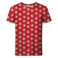 WEED PATTERN RED T-shirt