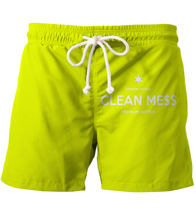 CLEAN MESS swim shorts