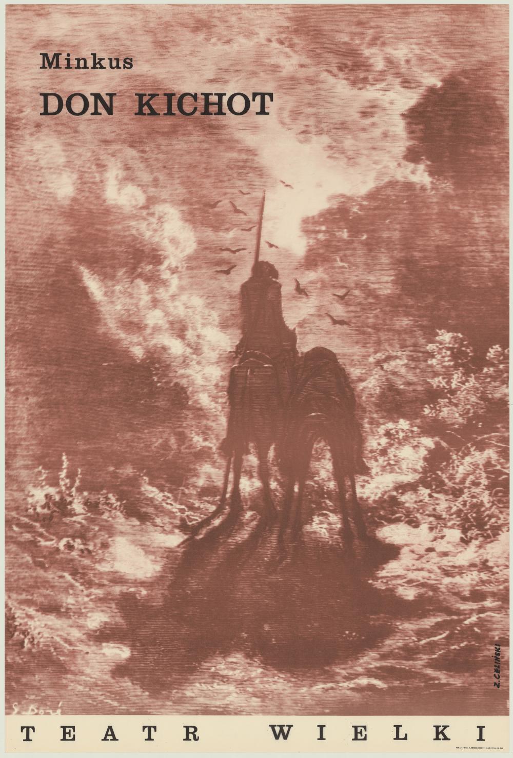 Plakat. „Don Kichot” Ludwik A. Minkus 1967-03-05