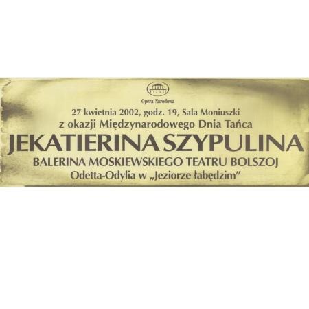 Sztrajfa. „Jezioro łabędzie” Piotr Czajkowski 2002-04-27