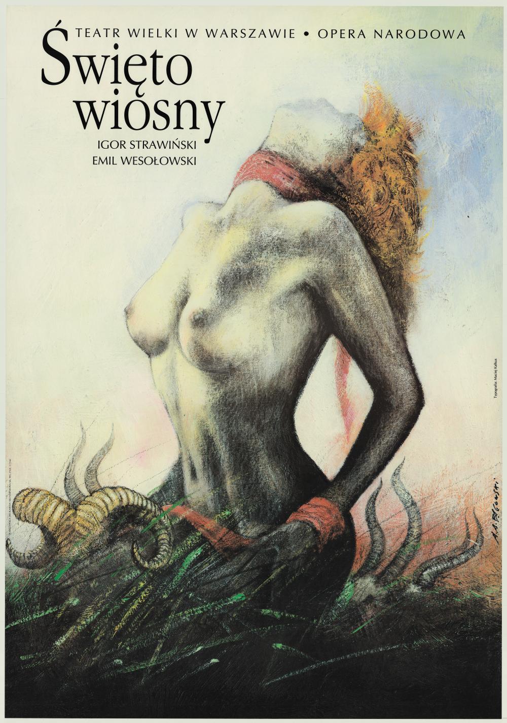 Plakat „Święto wiosny” Igor Strawiński 1993-10-15