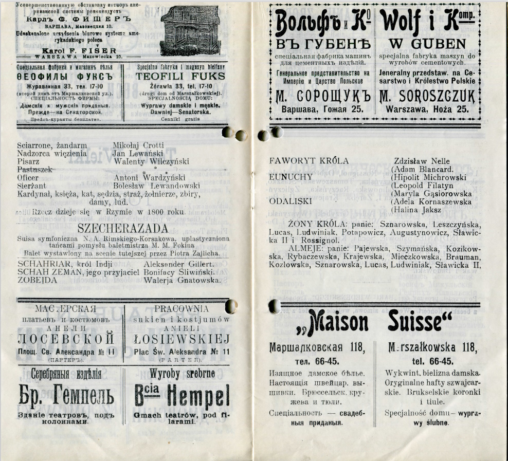 Program „Szecherezada” Nikołaj Rimski-Korsakov 1913-03-13