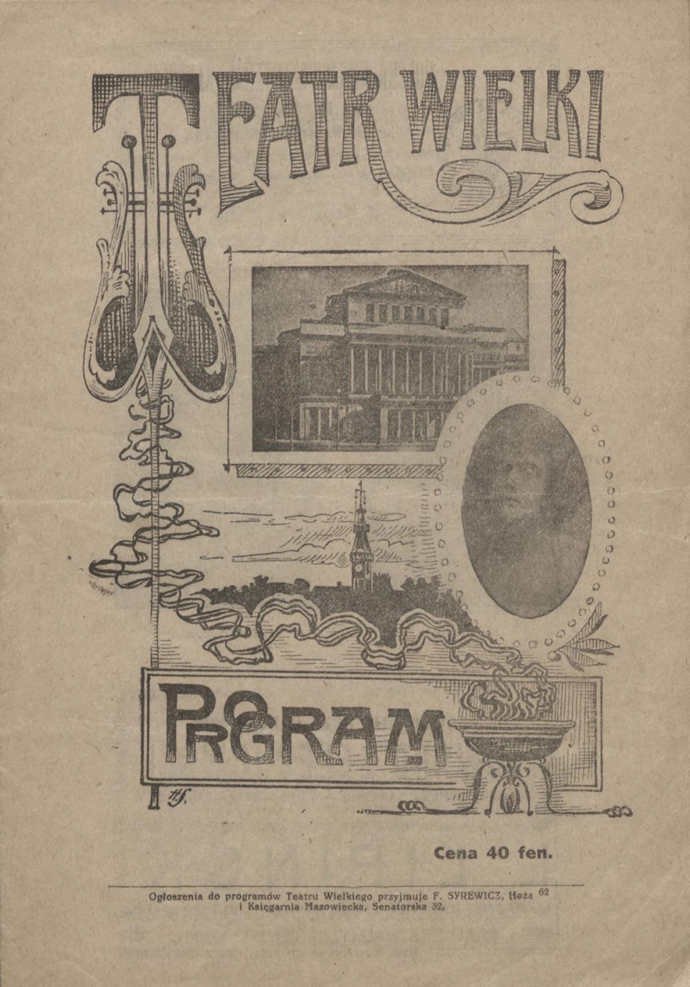 Program benefis baletu 1918