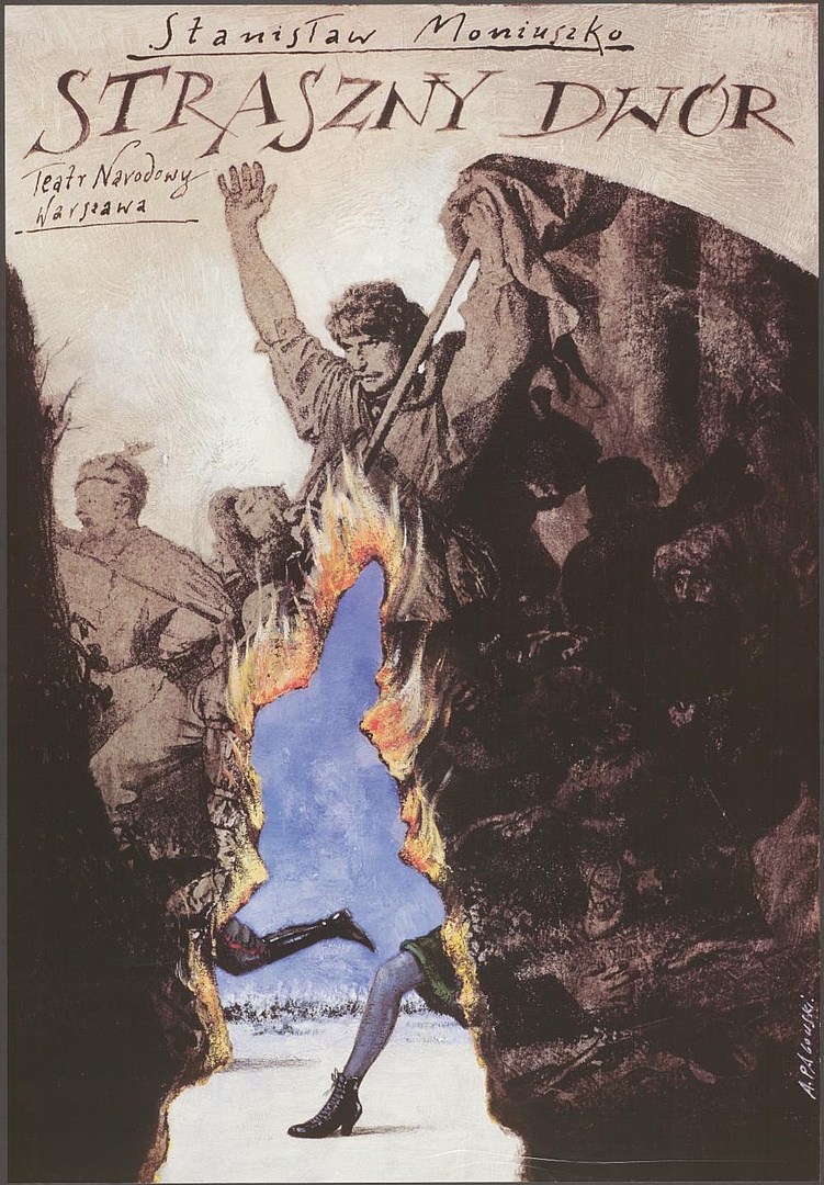 Plakat „Straszny dwór” Stanisław Moniuszko 09-01-1998