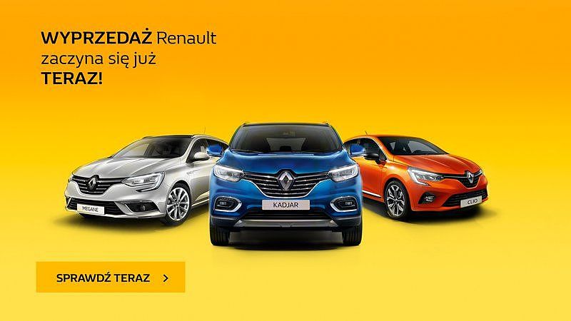 Wyprzedaż samochodów w radomskim Renault!