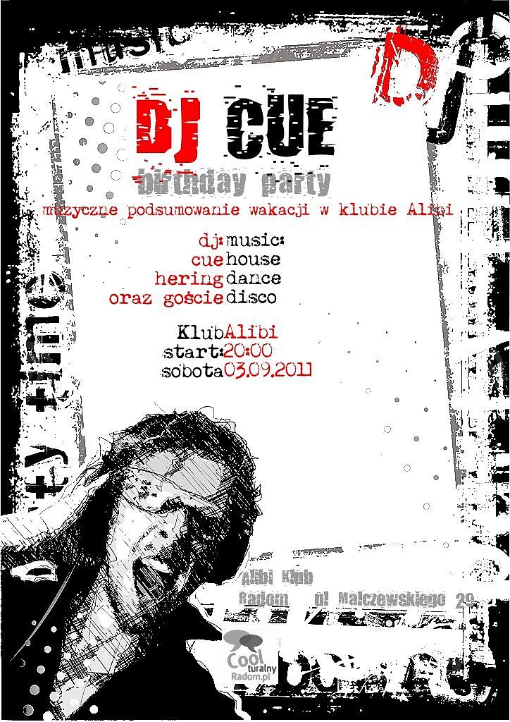 DJ CUE birthday party w Klubie Alibi!