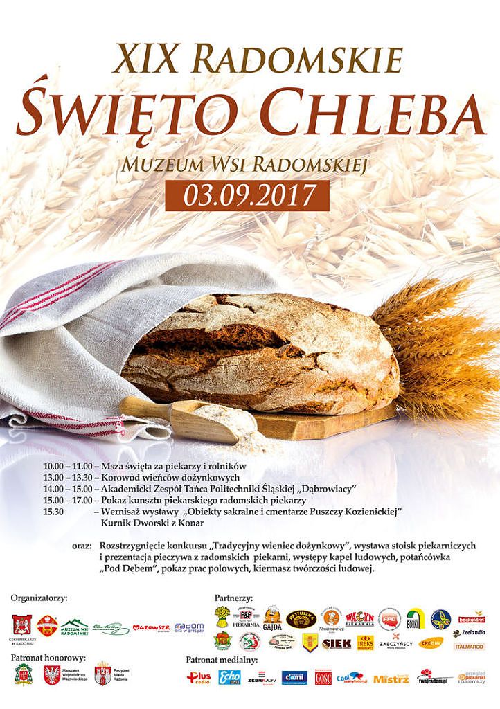 XIX Radomskie Święto Chleba już 3 września - zobacz program festynu