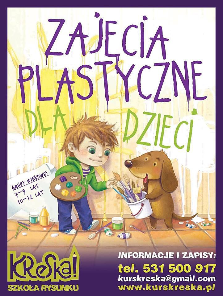 Zajęcia plastyczne dla dzieci w Radomiu - Szkoła Rysunku KRESKA zaprasza!