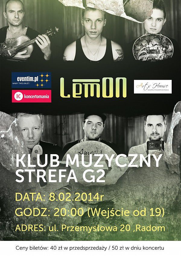 LemON w radomskiej Strefie G2 już 8 lutego o 20:00! 