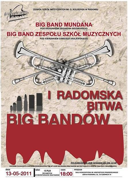 I Radomska Bitwa Big Bandów - wyjątkowy koncert w Radomiu! Jazz rulez!