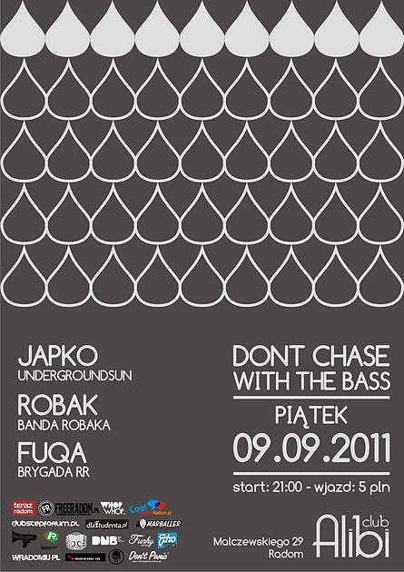 Don't chase with the bass - ciekawa impreza w ALIBI już 09.09.2011