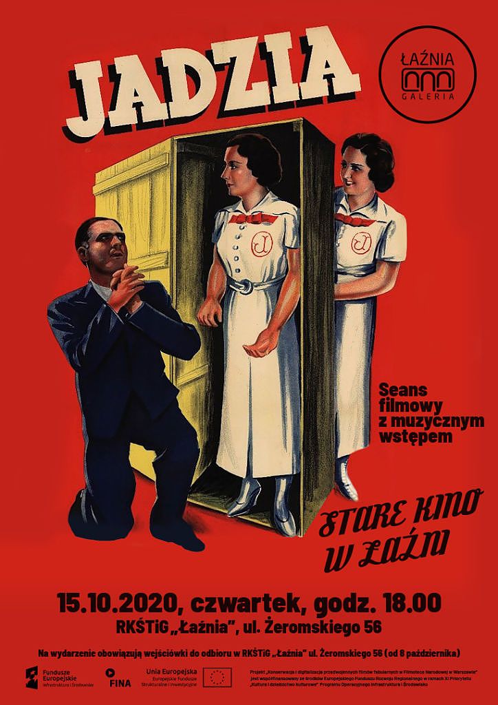 Stare Kino w Łaźni! Już 15 pażdziernika o godz. 18:00 obejrzymy film "Jadzia"