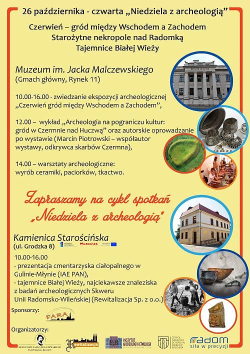 Ta ostatnia niedziela... z archeologią już 26 października w "Malczewskim" w Radomiu