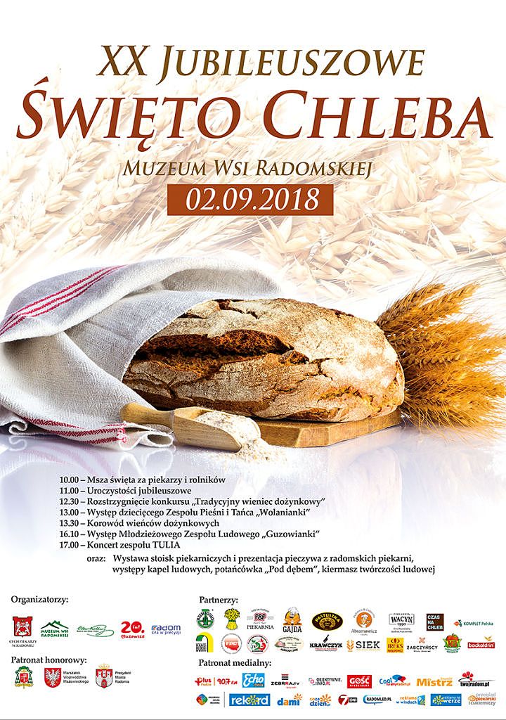 Polecamy: XX Jubileuszowe Święto Chleba już 2 września!