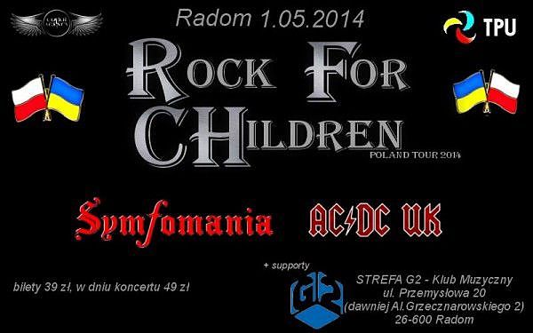 Rock for Children zabrzmi 1 maja w Strefie G2 w Radomiu!