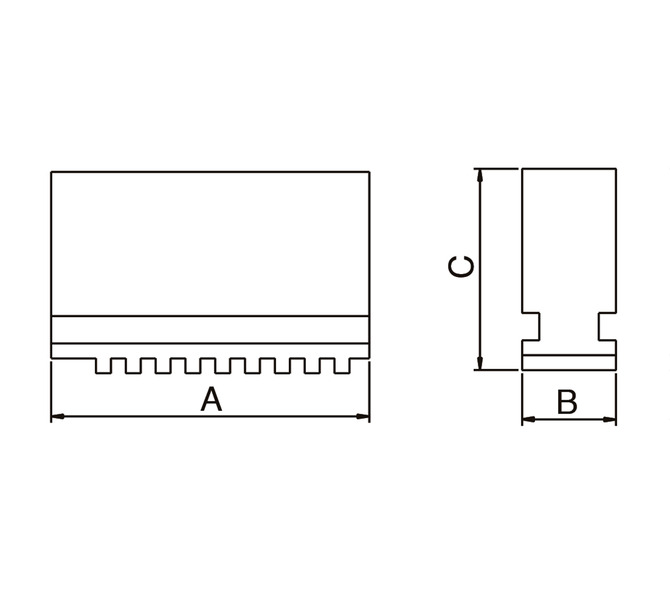 Szczęki jednolite miękkie - komplet DSJ-DK11-630 BERNARDO - 3576 - zdjęcie 2