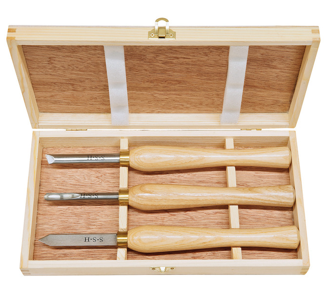 Mini zestaw dłut profesjonalny HSS, 3 szt. / Set F BERNARDO. - 6132 - zdjęcie 2