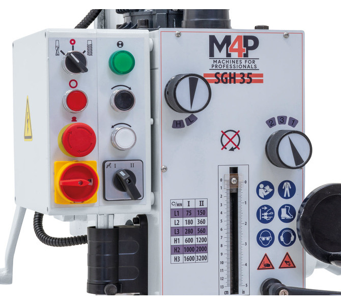 Wiertarka kolumnowa do metalu SGH 35 / 400 V M4P - zdjęcie 6