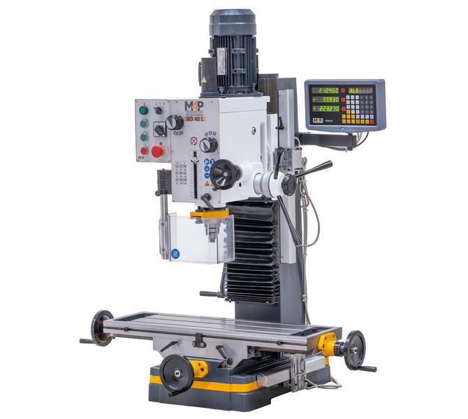 Wiertarko-frezarka do metalu 800 x 240 mm MD 40 L-D / 400 V M4P - zdjęcie 4