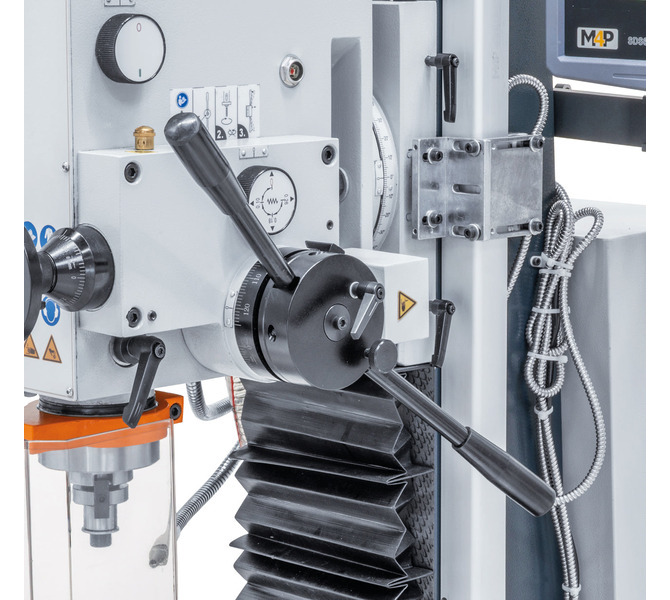 Wiertarko-frezarka do metalu z żeliwną podstawą MD 55 PF M4P - zdjęcie 6