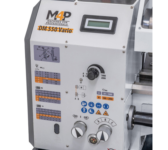 Tokarka stołowa do metalu ze śrubą pociągową DM 550 Vario M4P - zdjęcie 3