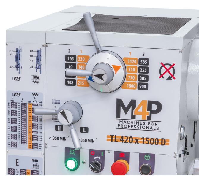 Tokarka uniwersalna do metalu TL 420 x 1500 D M4P - zdjęcie 6