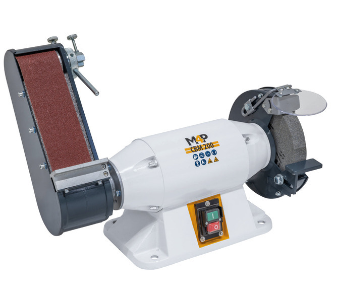 Szlifierka wielofunkcyjna tarczowa taśmowa CBM 200 / 230 V M4P - zdjęcie 3