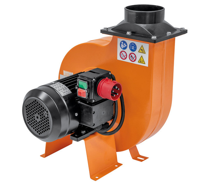 Wentylator promieniowy do odciągu wiórów i pyłu dmuchawa RF 350 / 400 V M4P - zdjęcie 3
