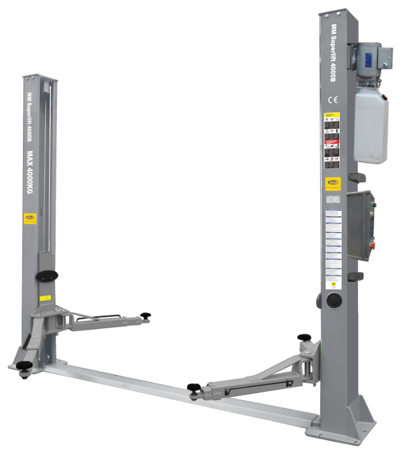 MM Superlift 4000B - podnośnik 2-kolumnowy z połączeniem na posadzce o udźwigu 4000kg.