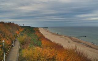 Dziwnów plaża - zachód - 21-10-2024 14:15