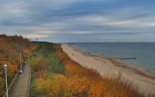 Dziwnów plaża - zachód - 21-10-2024 14:31