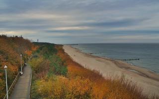 Dziwnów plaża - zachód - 21-10-2024 14:38