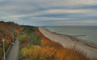 Dziwnów plaża - zachód - 21-10-2024 14:46