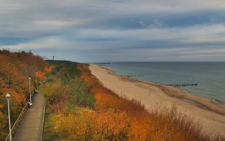 Dziwnów plaża - zachód - 21-10-2024 14:53