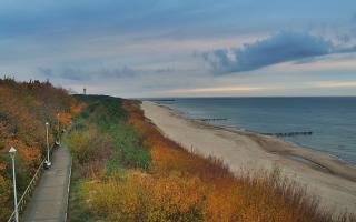 Dziwnów plaża - zachód - 21-10-2024 15:24