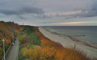 Dziwnów plaża - zachód - 21-10-2024 15:31