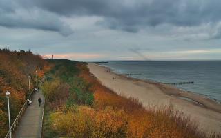 Dziwnów plaża - zachód - 21-10-2024 15:39