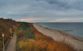 Dziwnów plaża - zachód - 21-10-2024 15:47