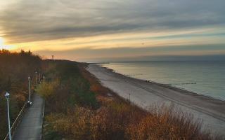 Dziwnów plaża - zachód - 02-11-2025 14:41