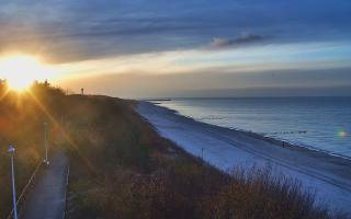 Dziwnów plaża - zachód - 02-11-2025 14:56