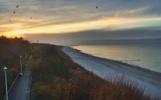 Dziwnów plaża - zachód - 02-11-2025 15:12