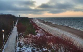 Dziwnów plaża - zachód - 14-01-2026 15:04