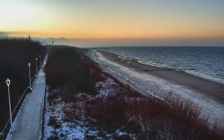 Dziwnów plaża - zachód - 14-01-2026 15:11