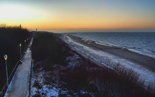 Dziwnów plaża - zachód - 14-01-2026 15:26