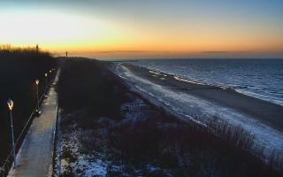 Dziwnów plaża - zachód - 14-01-2026 15:34