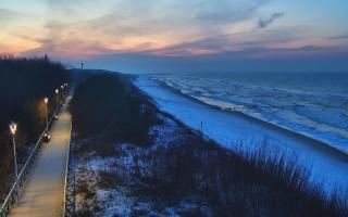 Dziwnów plaża - zachód - 22-01-2026 15:50