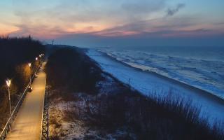 Dziwnów plaża - zachód - 22-01-2026 15:57