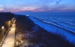 Dziwnów plaża - zachód - 22-01-2026 16:05